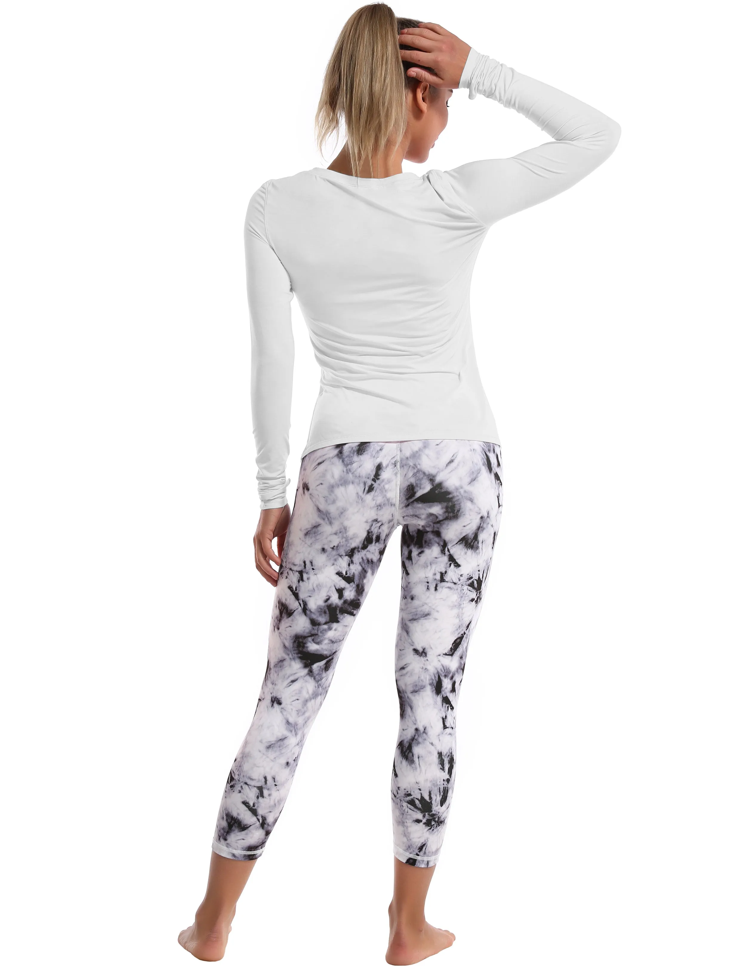 Athlete Long Sleeve Tops lightgray_Plus Size
