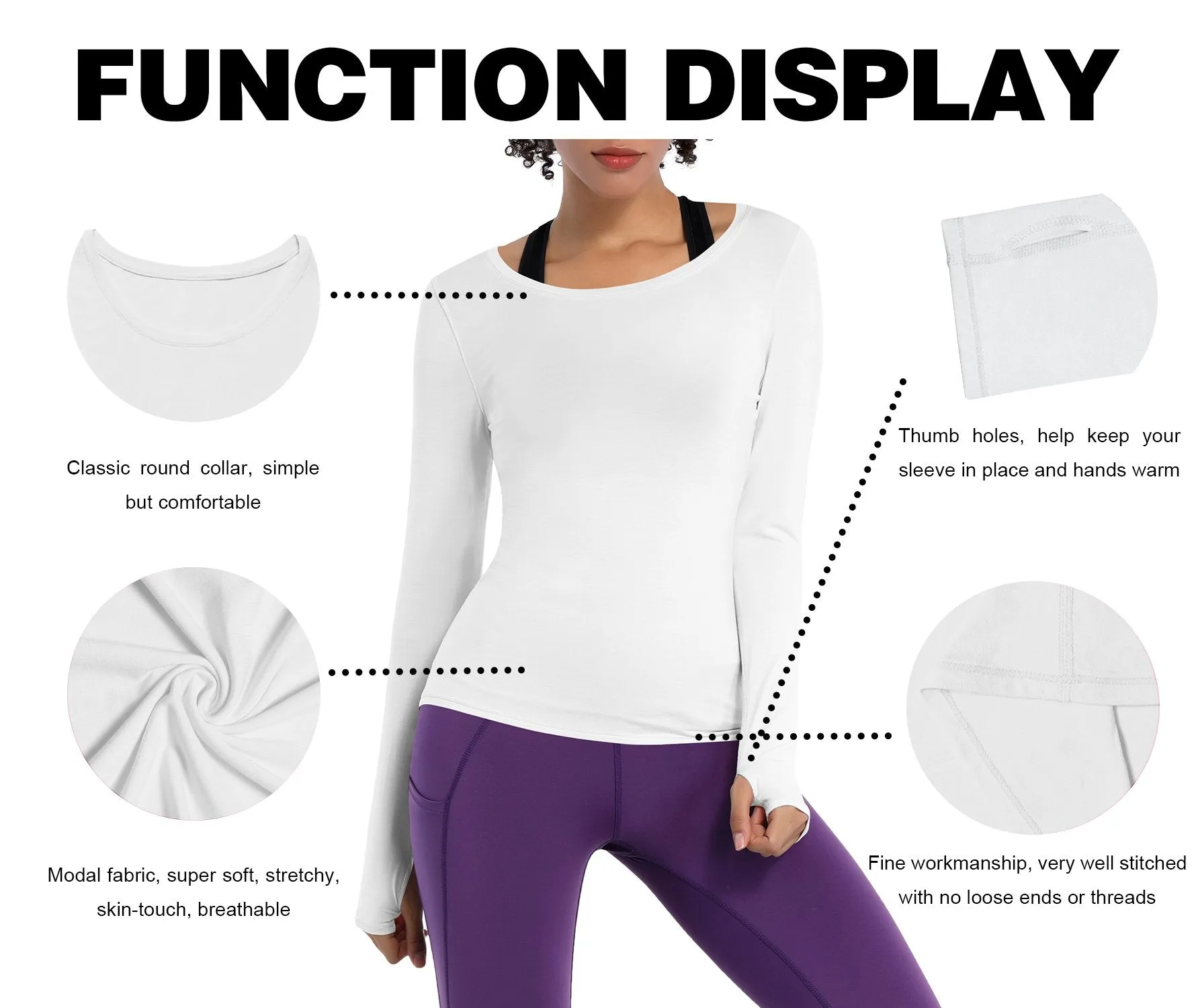 Athlete Long Sleeve Tops white ins_Jogging