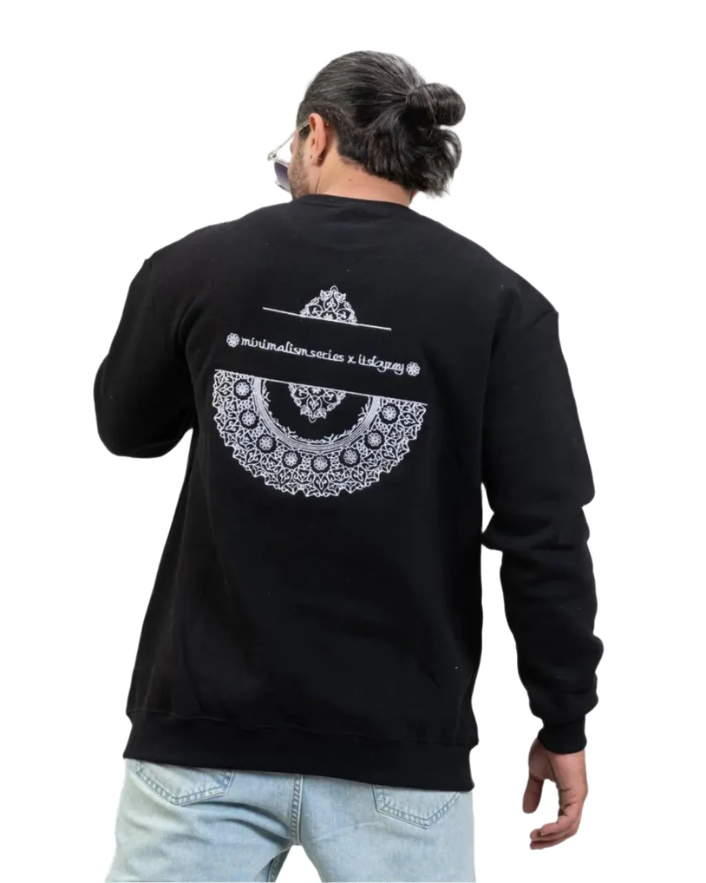 Back Printed Sweatshirt – Winter Fleece Fabric, Comfortable Fit