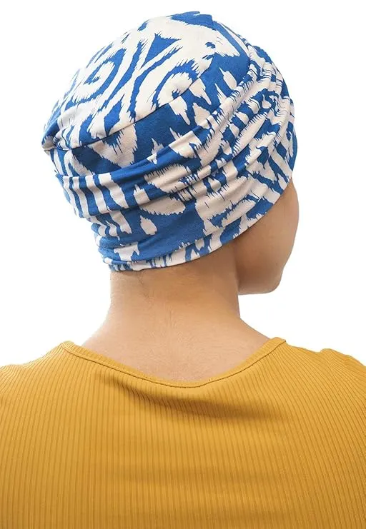Beautifull Bamboo Viscose Printed Cap With Rouched Band For Women (HS 119Printed)
