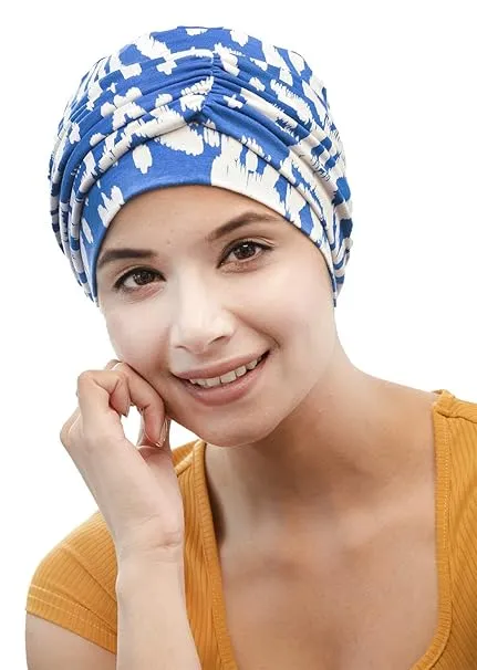 Beautifull Bamboo Viscose Printed Cap With Rouched Band For Women (HS 119Printed)