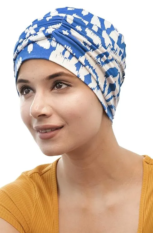 Beautifull Bamboo Viscose Printed Cap With Rouched Band For Women (HS 119Printed)