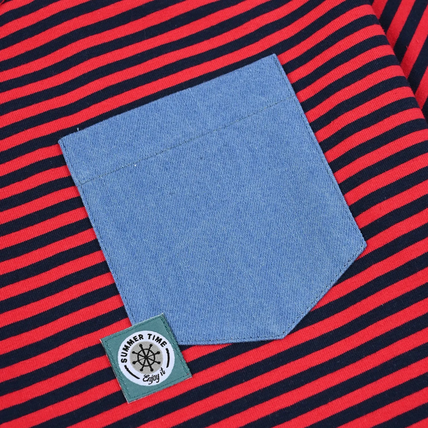 Boys Yarn Dyed T-Shirt H/S SUMMER TIME