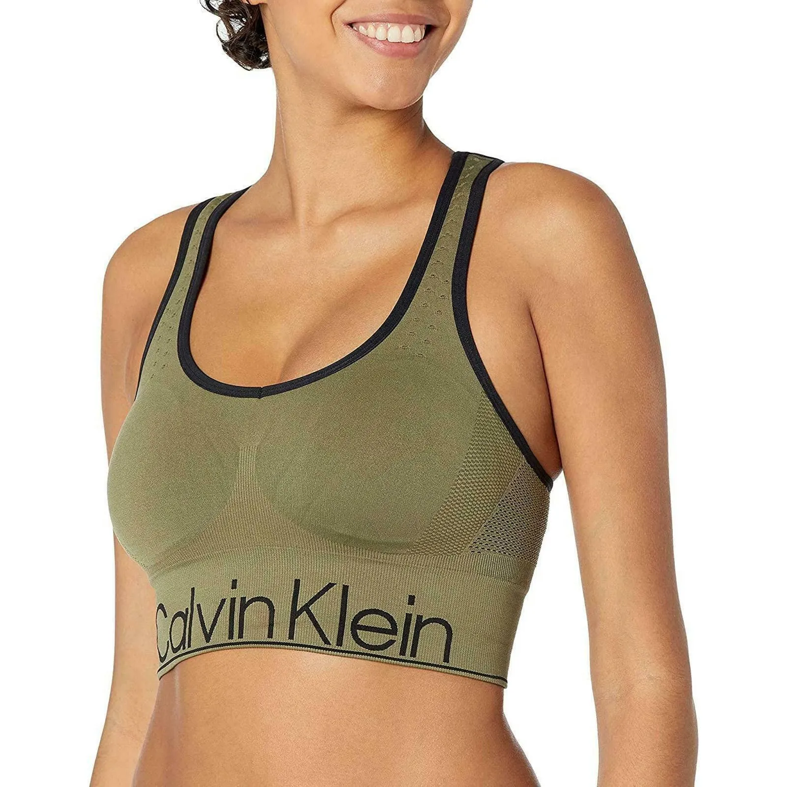 Calvin Klein Women's Mid-Impact Sports Bra Bonsai