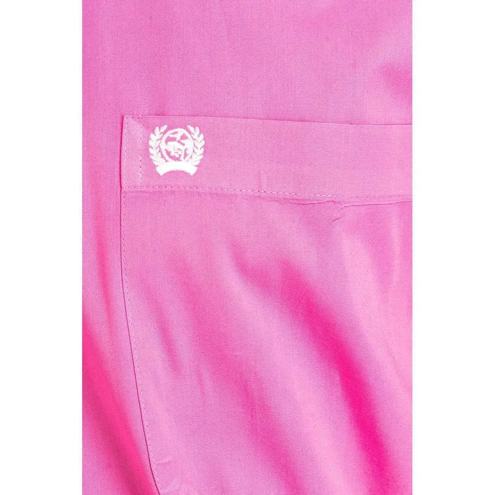 Cinch Mens Pink Long Sleeve Button Down Shirt - MTW1103320-PNK