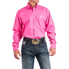Cinch Mens Pink Long Sleeve Button Down Shirt - MTW1103320-PNK