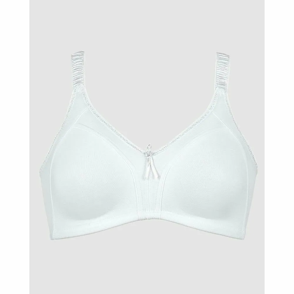 Comfort Strap Moulded Wirefree Cotton Bra