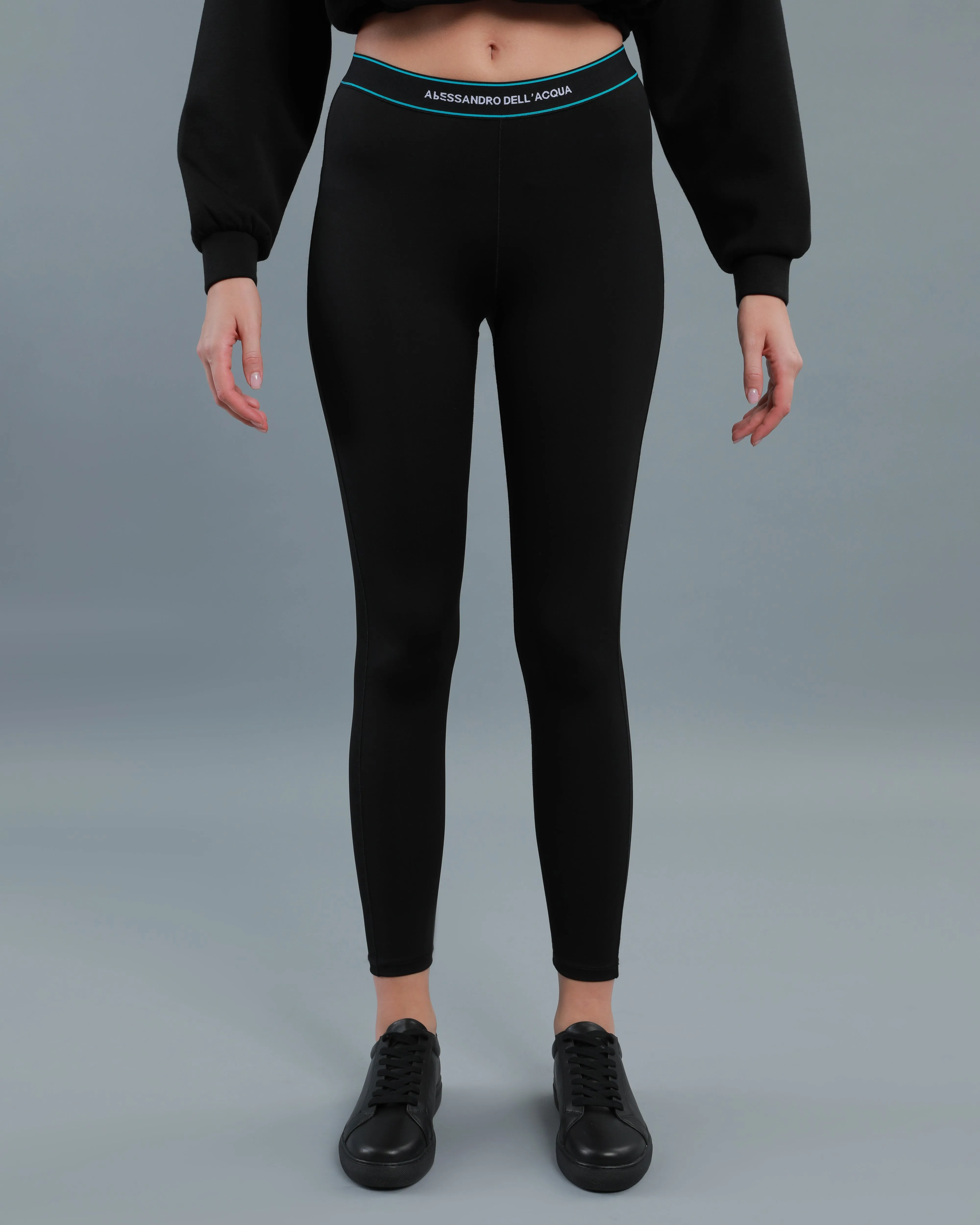 Contrast Logo Band Leggings