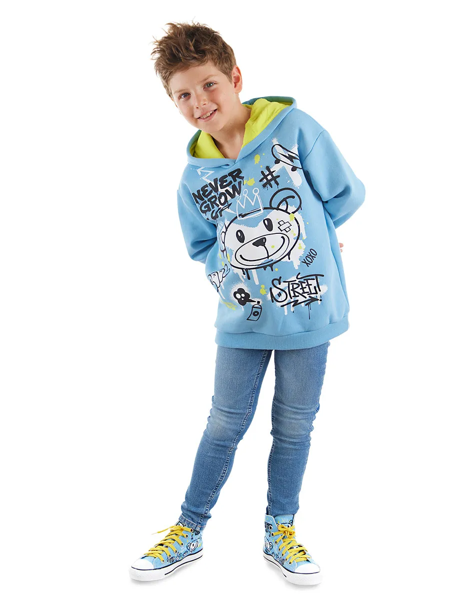 cool bear erkek çocuk sweatshirt