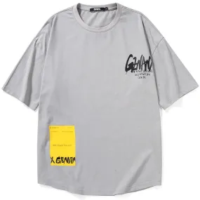 Cool Cartoon Print Loose Half Sleeve T-Shirt