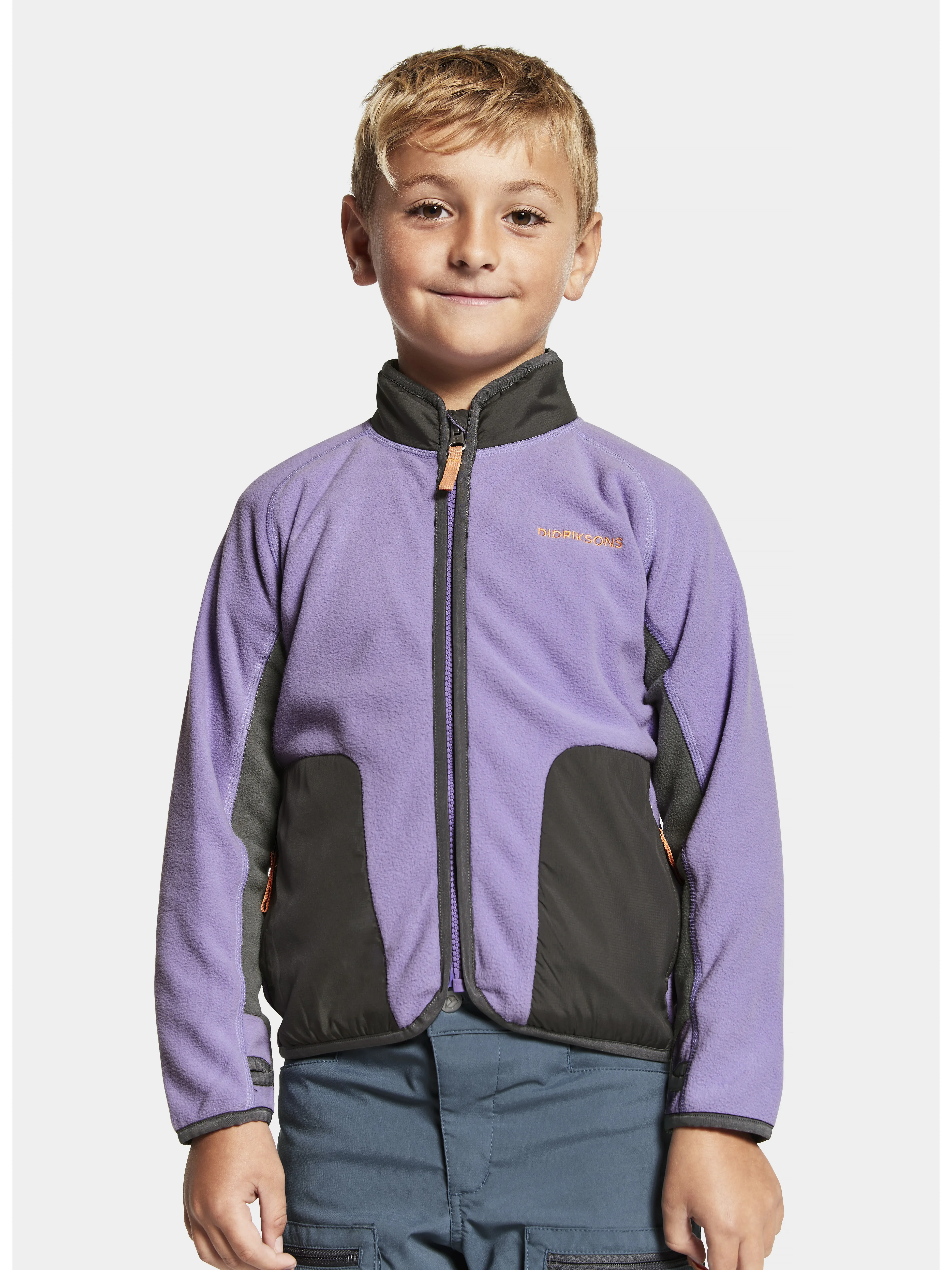 Didriksons Kids&#x27; Ljung Full Zip Jacaranda Purple | Buy Didriksons Kids&#x27; Ljung Full Zip Jacaranda Purple here | Outnorth