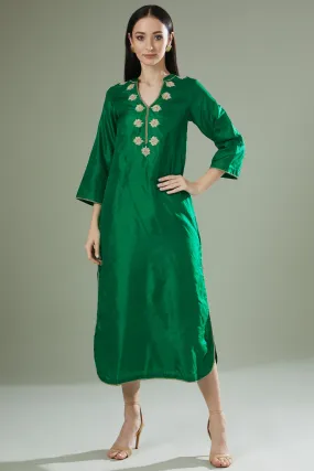 Emerald Fusion Long Kurta