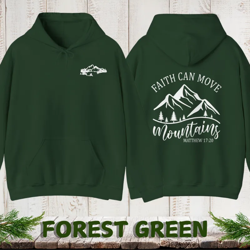 Faith Can Move Mountains | Christian Men's Hoodie