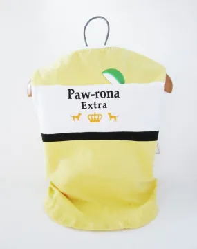 Fetchwear Summer T Shirt - Paw-rona Extra Yellow SALE $1