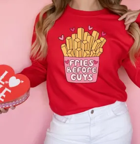 Fries Before Guys Wholesale Crewneck Sweatshirt