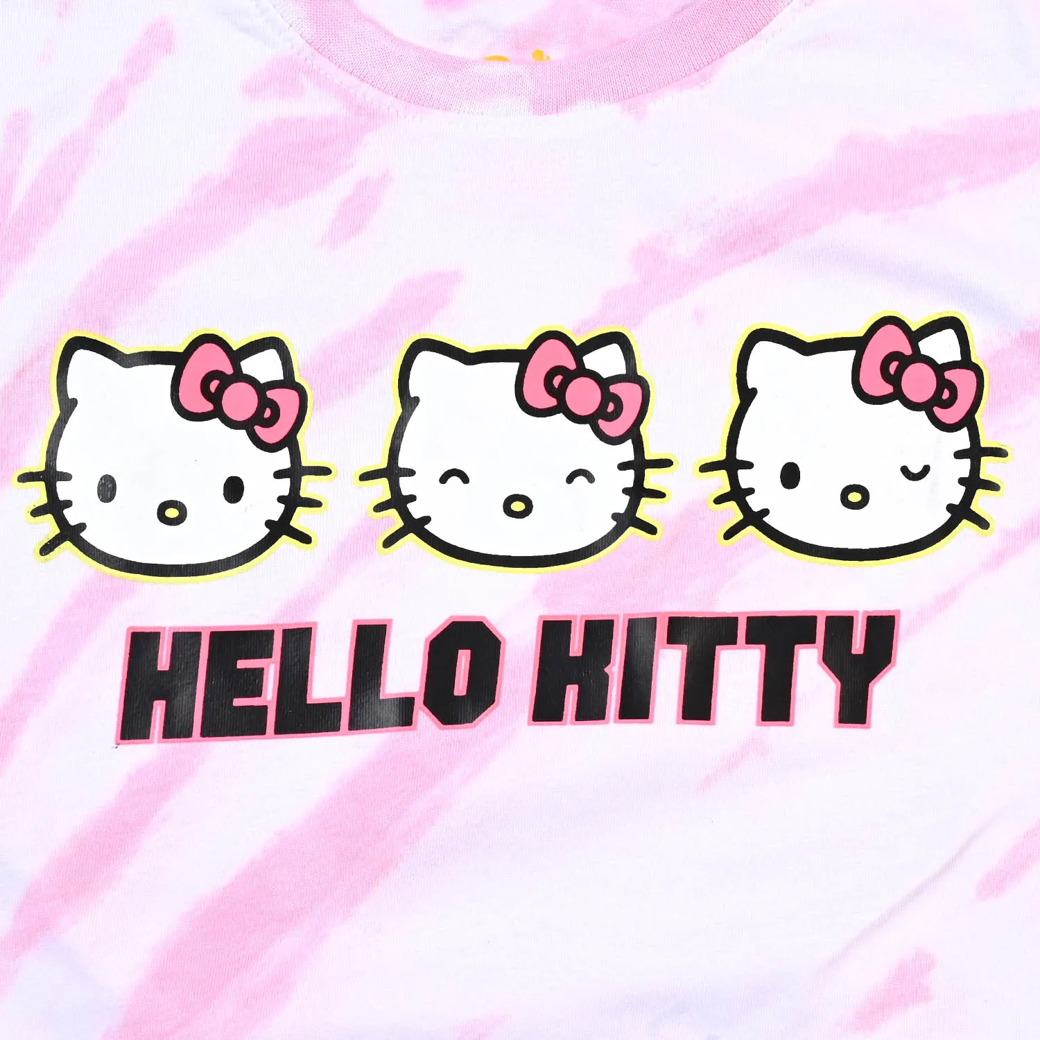 Girls Cotton T-Shirt Character - Tie and Dye
