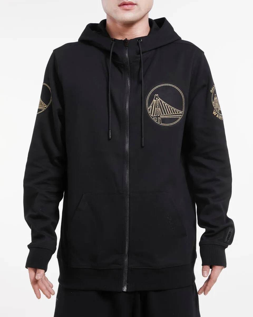 Golden State Warriors Black And Gold DK FZ PO Hoodie
