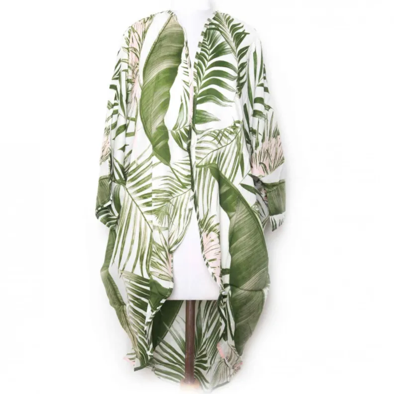 Kimono - Green Palm Leaf