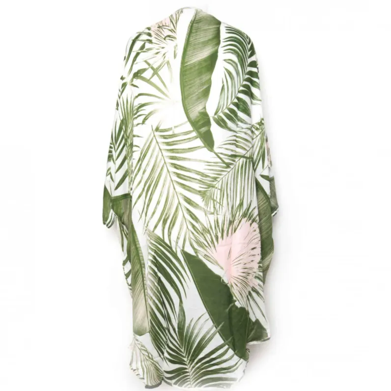 Kimono - Green Palm Leaf