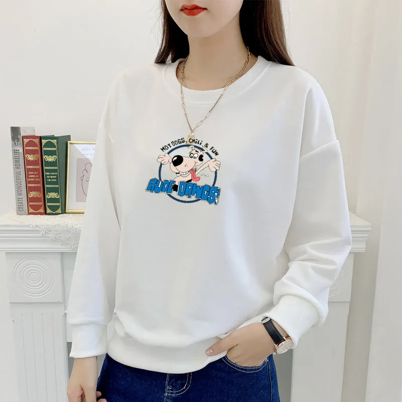 Korean Loose Lazy Plus Size Sweatshirt Women Trendy Niche ins Outerwear