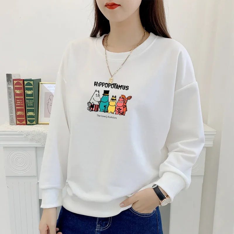 Korean Loose Lazy Plus Size Sweatshirt Women Trendy Niche ins Outerwear