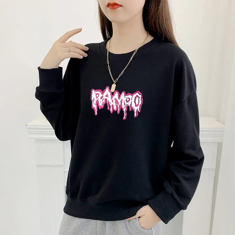 Korean Loose Lazy Plus Size Sweatshirt Women Trendy Niche ins Outerwear