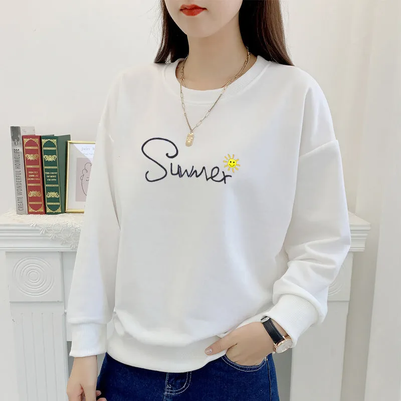Korean Loose Lazy Plus Size Sweatshirt Women Trendy Niche ins Outerwear