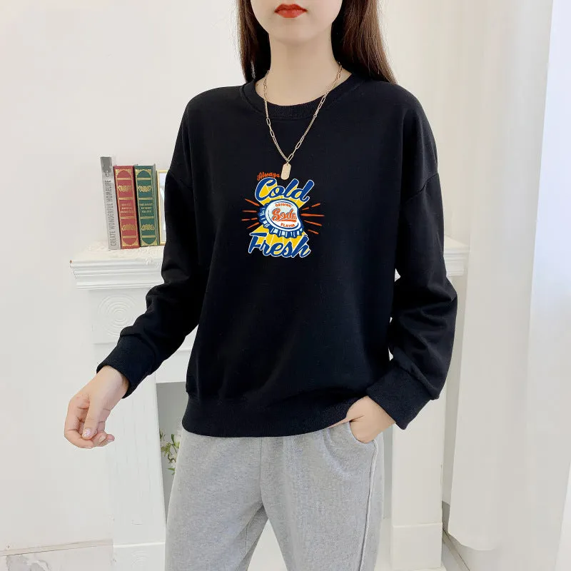 Korean Loose Lazy Plus Size Sweatshirt Women Trendy Niche ins Outerwear