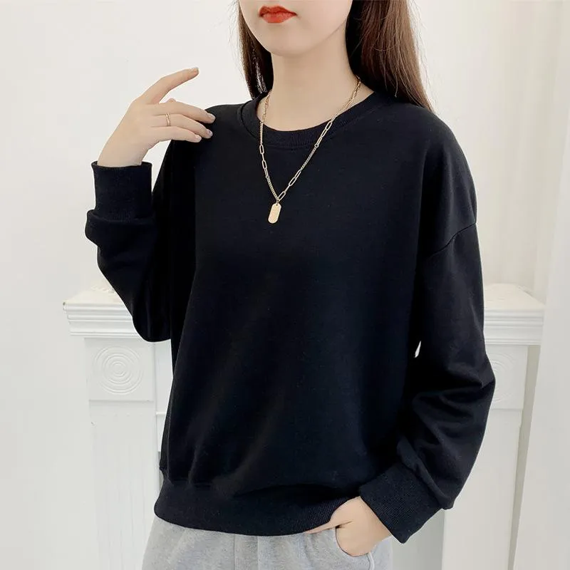 Korean Loose Lazy Plus Size Sweatshirt Women Trendy Niche ins Outerwear