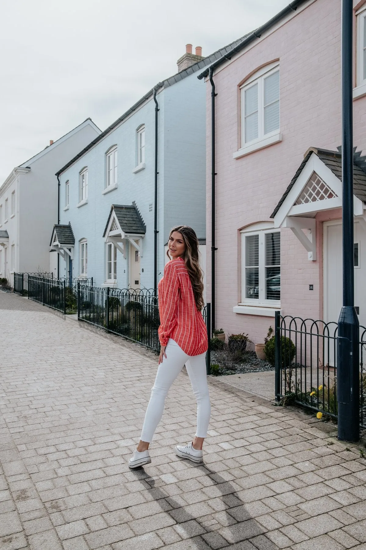 Light Summer Striped Shirt - Red