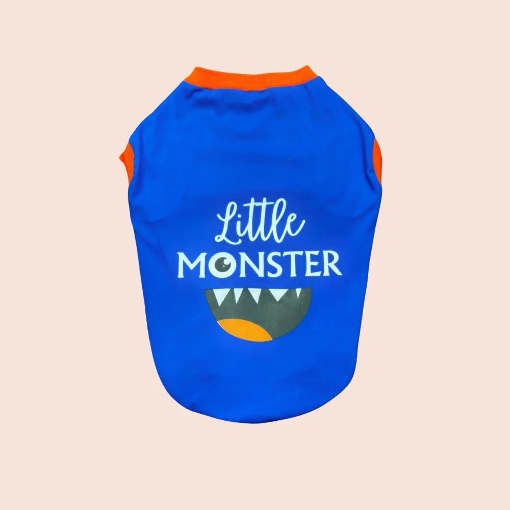 Little Monster Dog T-shirt (Blue)
