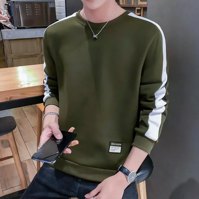 Long Sleeved Summer Sweatshirt Round-Neck Loose Trendy Stylish Tops Outerwear