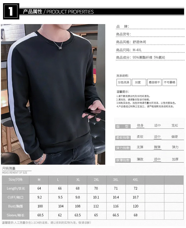 Long Sleeved Summer Sweatshirt Round-Neck Loose Trendy Stylish Tops Outerwear