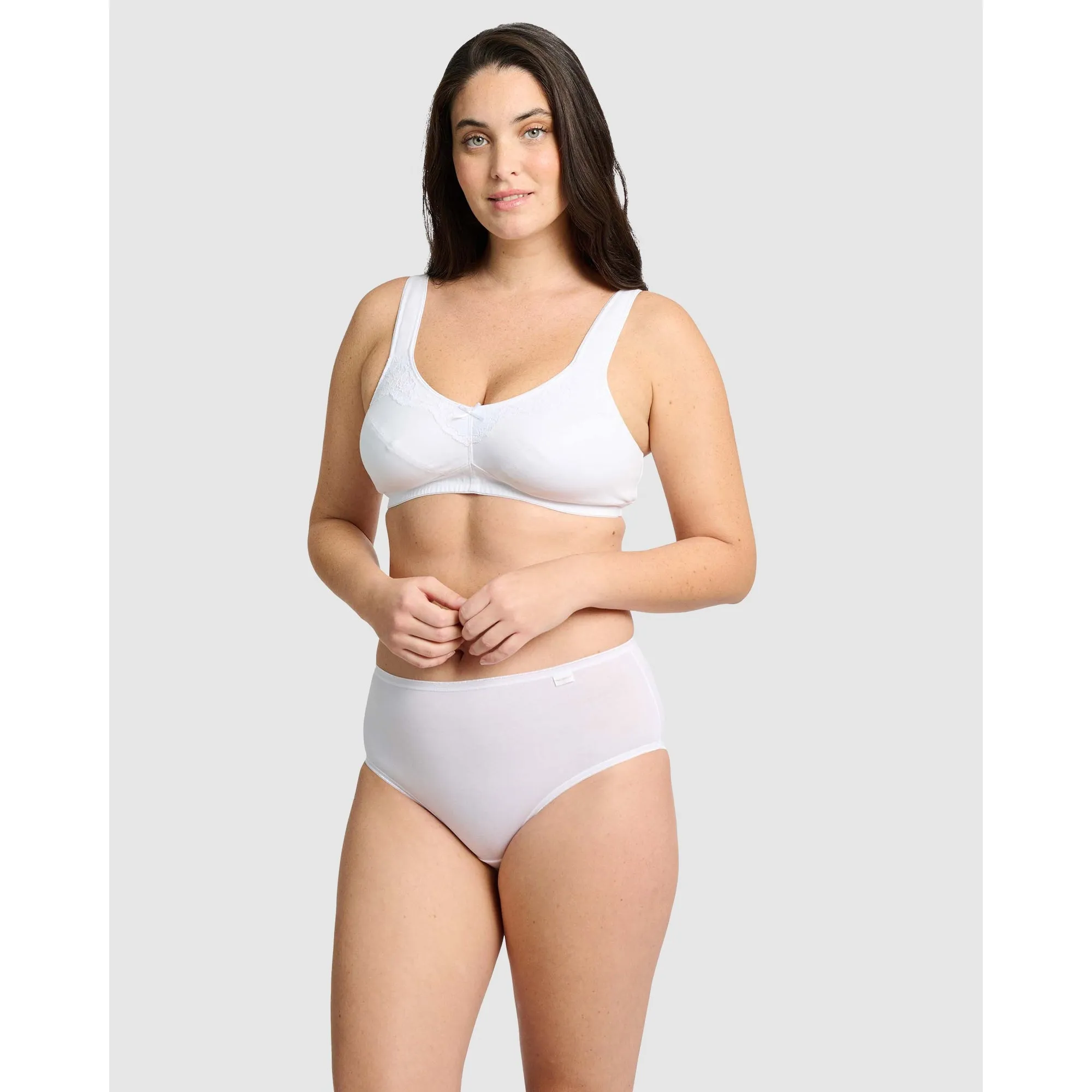 Lucie Organic Cotton Wide Strap Wirefree Bra