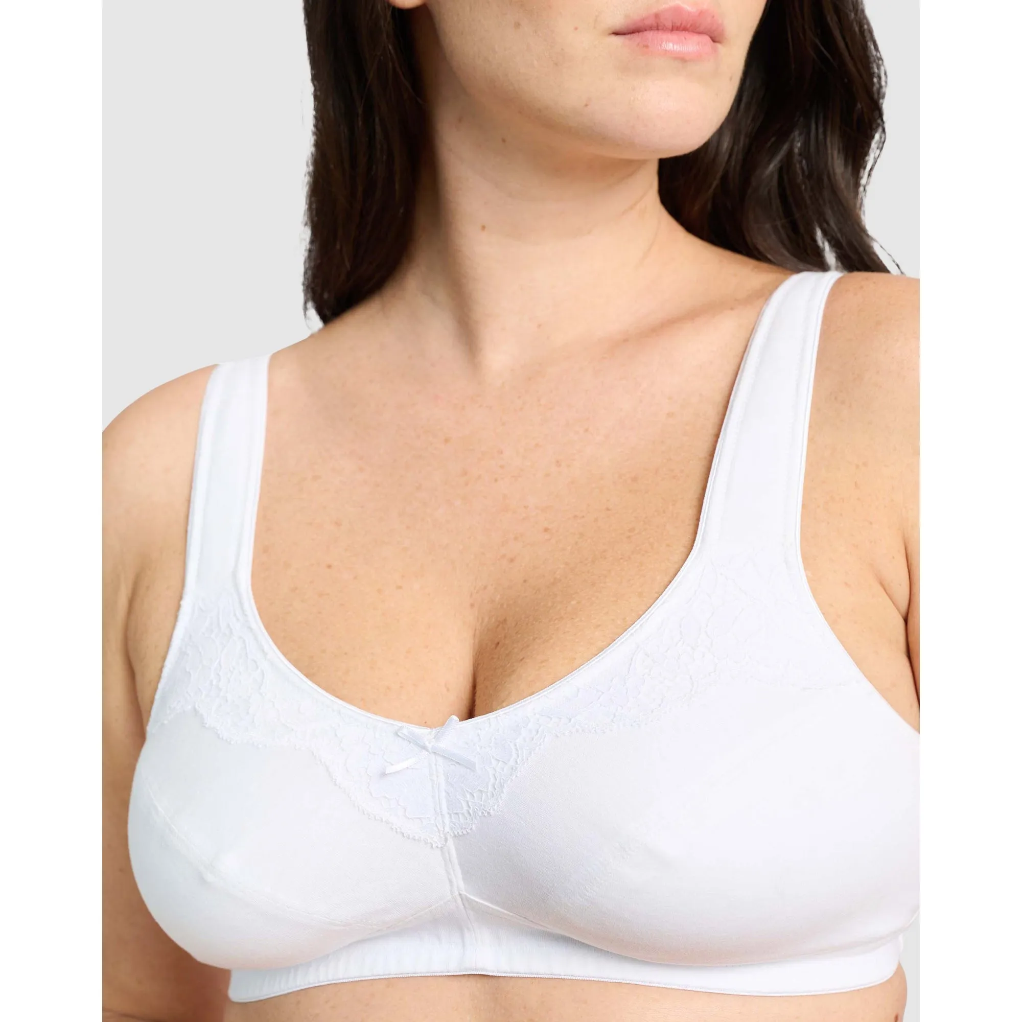 Lucie Organic Cotton Wide Strap Wirefree Bra