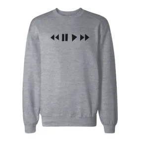 Media Buttons Sweatshirt Back To School Unisex Sweat Shirt