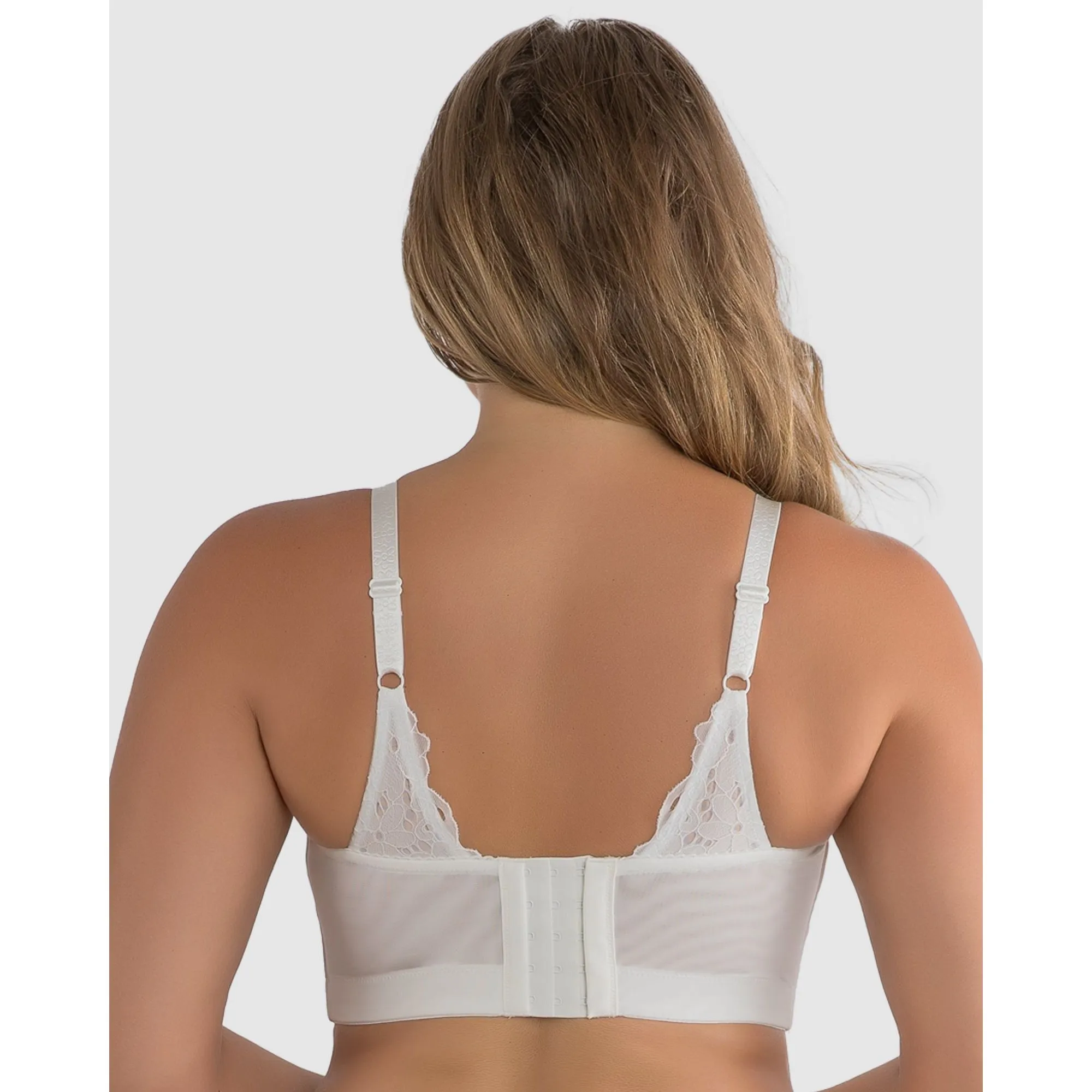 Mia Daisy Wirefree Padded Longline Lace Bralette
