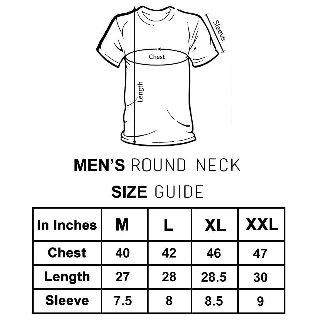 Nutcase Designer Round Neck Men's T-Shirt Wrinkle-Free Poly Cotton Tees - Sunday Fun Day