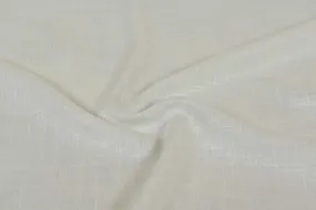Off White Plain Modal Slub Viscose Fabric