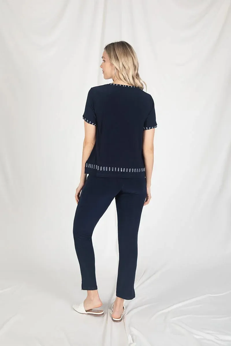 Outline Boxy Top, Short Sleeve