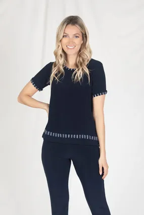 Outline Boxy Top, Short Sleeve