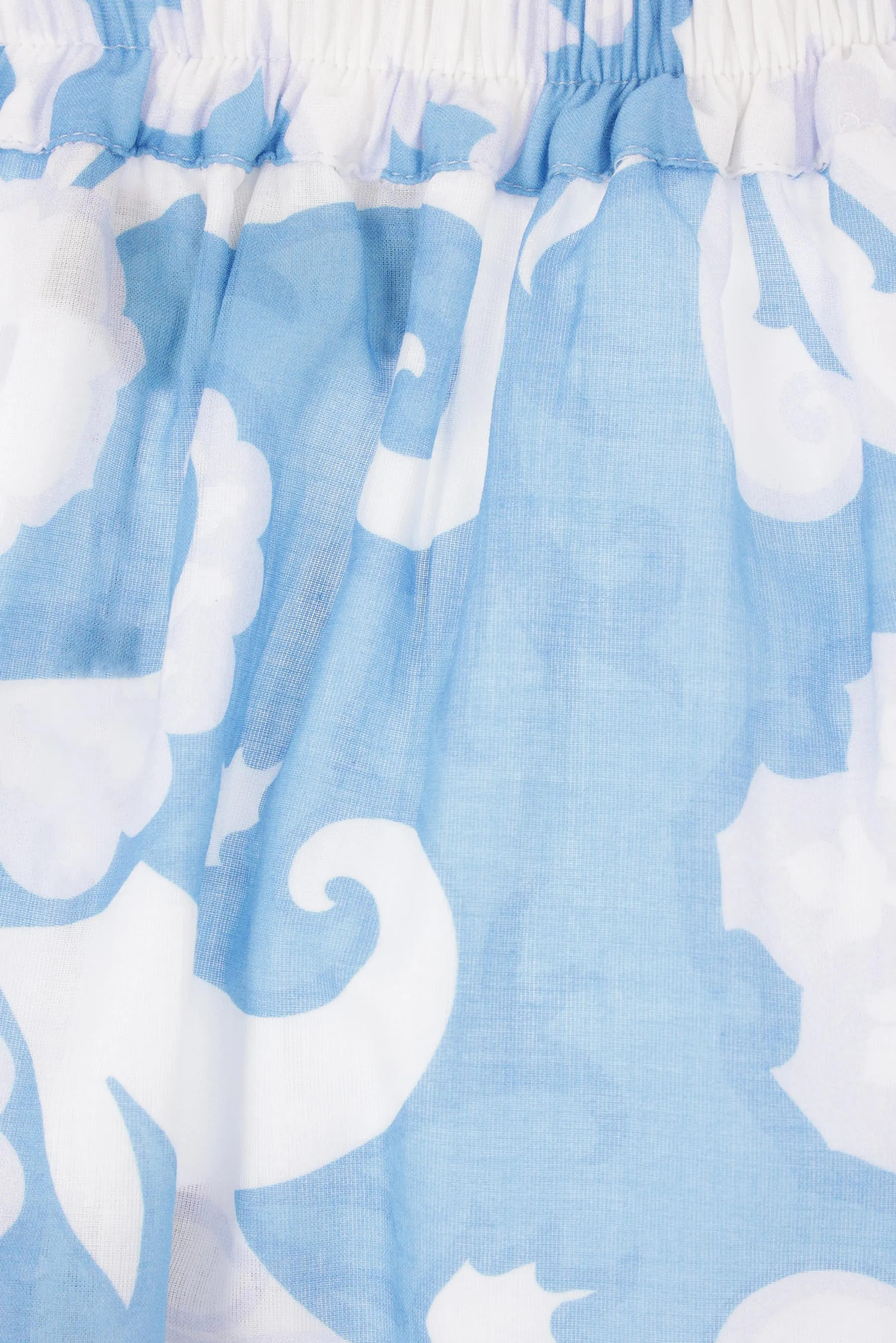 Paisley Print Cotton Long Skirt