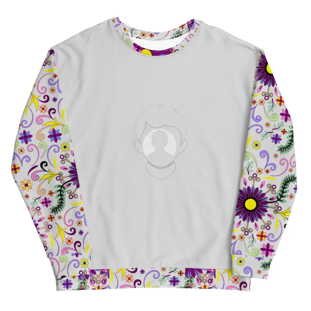 Pencil boy flowers  Unisex Sweatshirt
