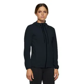 PERFORATED JERSEY INSERT HOODED ZIP SOFTSHELL WOMEN