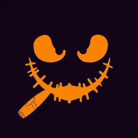 Pumpkin Having Cigar T Shirt