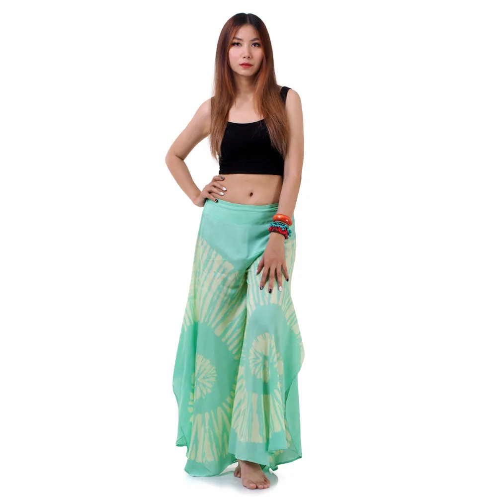 Radiant Red Hippie Tie Dye Palazzo Pants