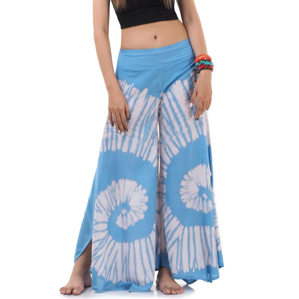 Radiant Red Hippie Tie Dye Palazzo Pants