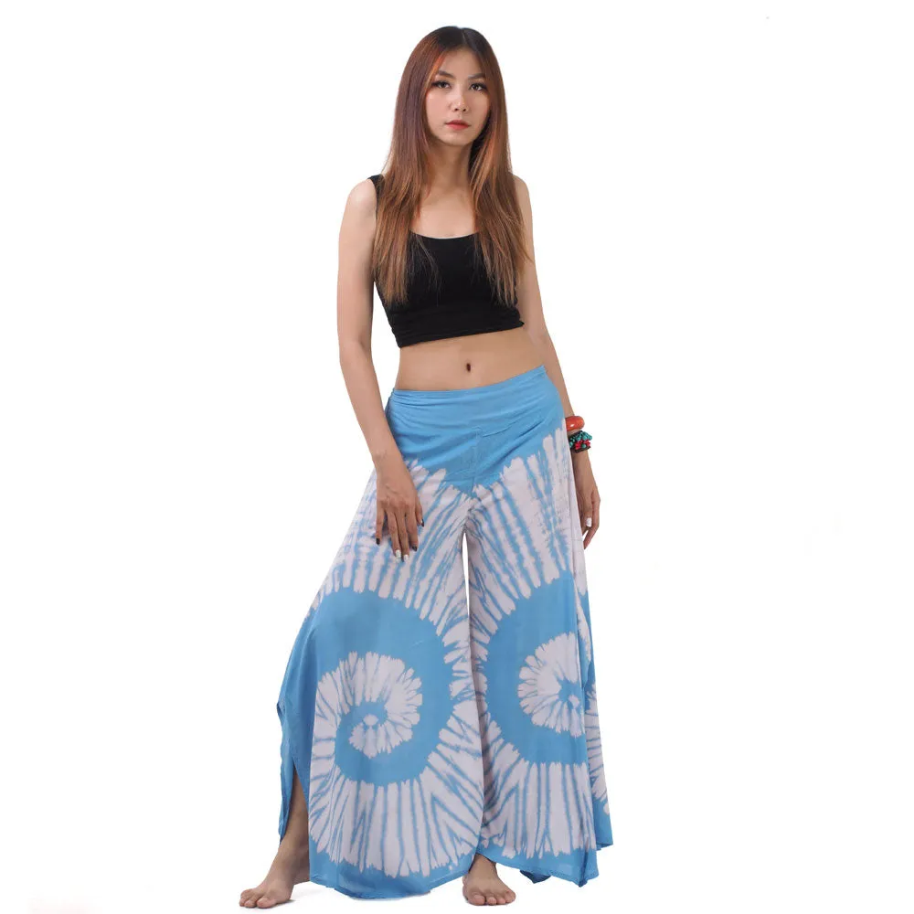 Radiant Red Hippie Tie Dye Palazzo Pants