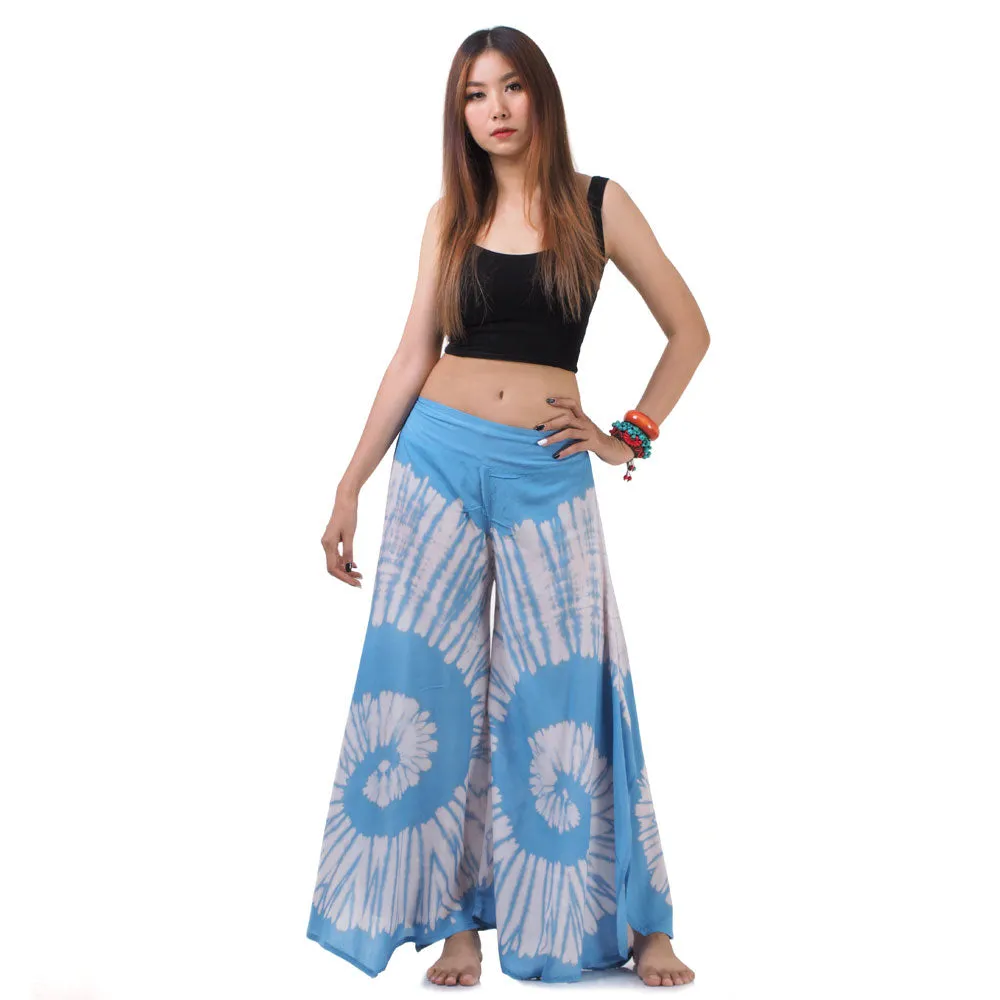 Radiant Red Hippie Tie Dye Palazzo Pants