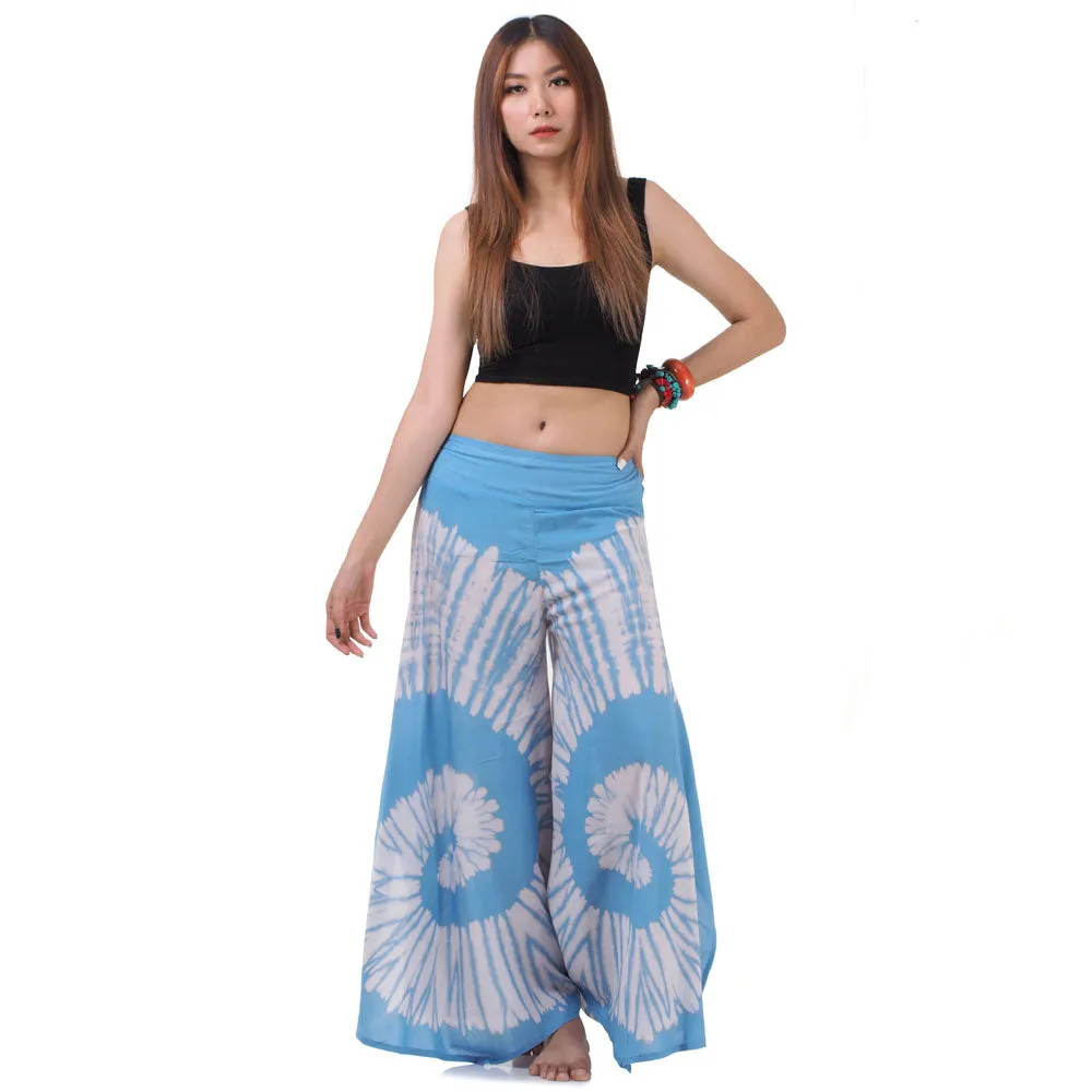 Radiant Red Hippie Tie Dye Palazzo Pants